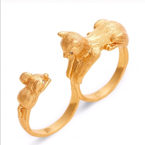 NWT KATE SPADE ♠️ HOUSE AND CAT RING - 7 - Picture 3 of 9